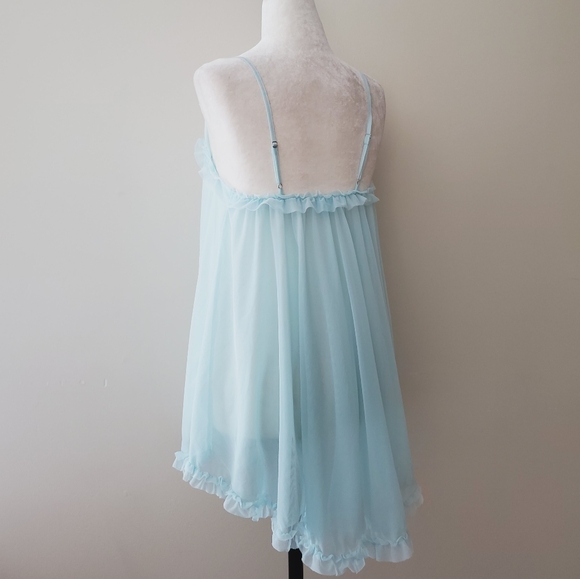 Betsey Johnson Tricot Ruffle Hem Slip Dress - Picture 7 of 15